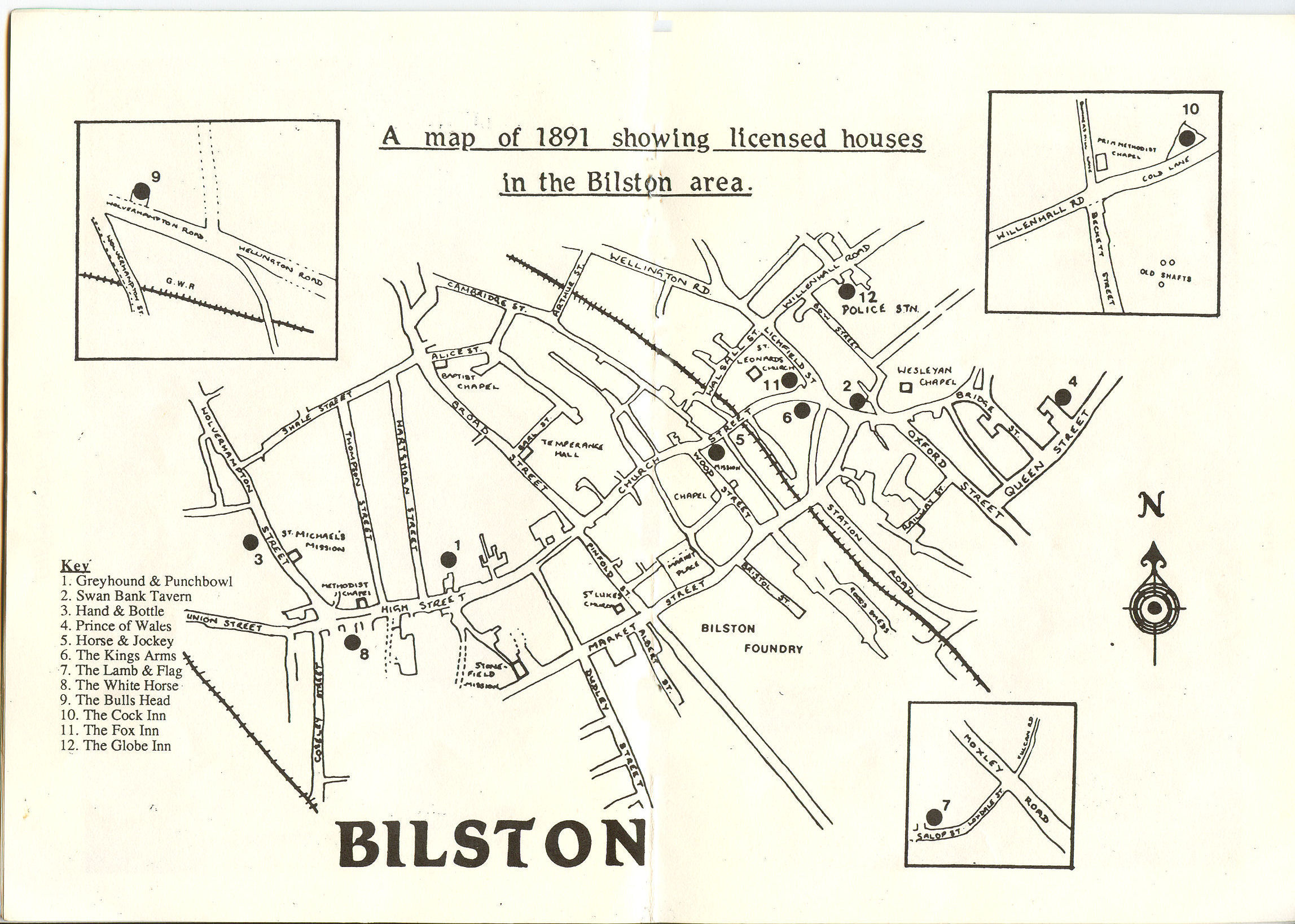 Bilston Pubs in 1891