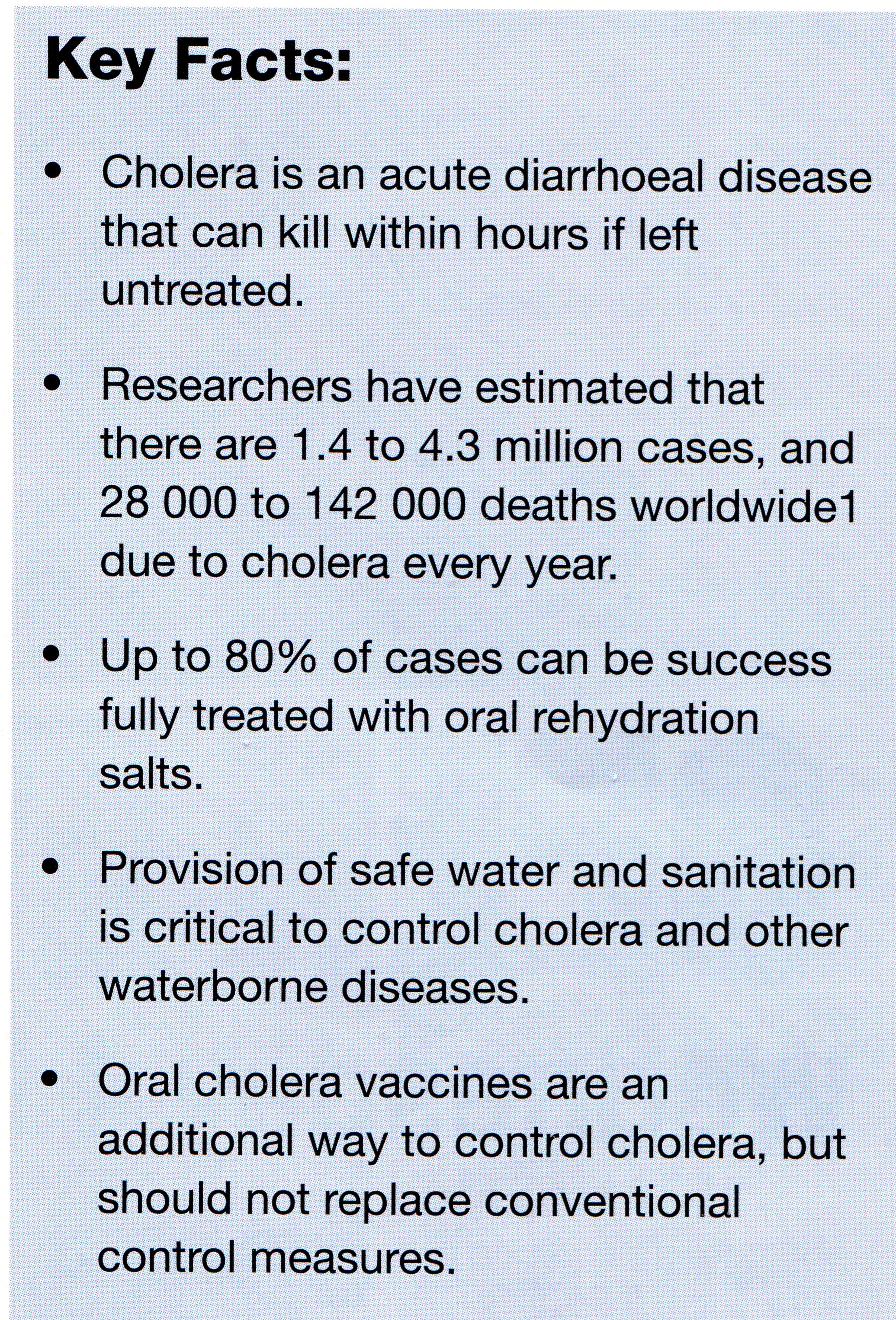 Cholera Facts